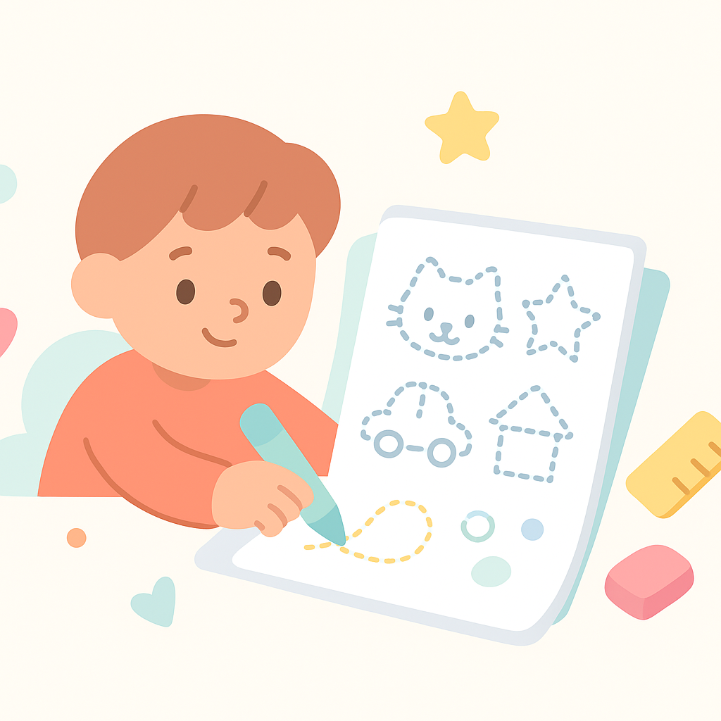 Picture Tracing Worksheets banner