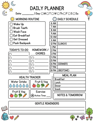 Daily Schedule Template thumbnail