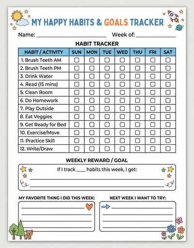 Habit Tracker Template thumbnail