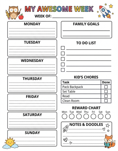 Weekly Planner Template thumbnail