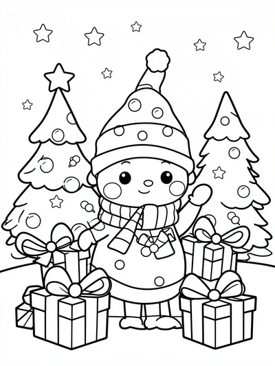 Holiday Coloring Page thumbnail