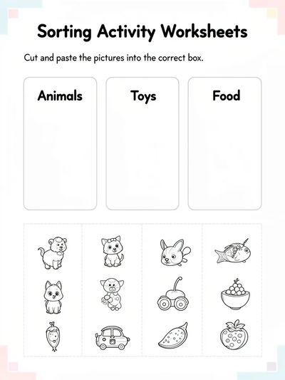 Sorting Activity Worksheets Activity Sheet thumbnail