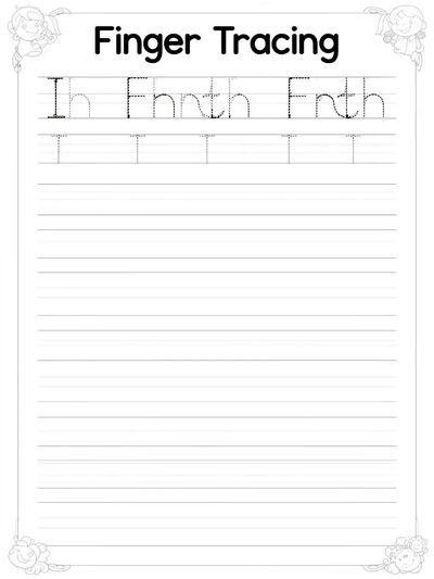 Finger Tracing Practice Sheet thumbnail