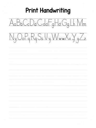 Print Handwriting Practice Sheet thumbnail