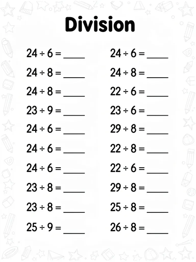 Division Worksheet thumbnail
