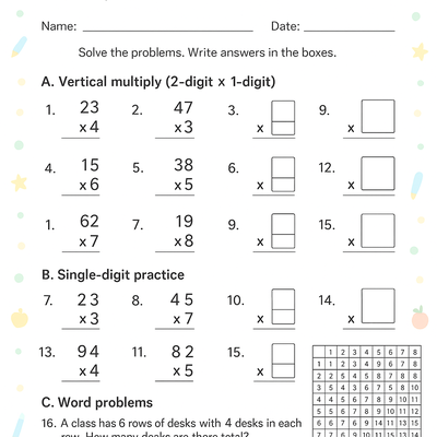 Multiplication Worksheet thumbnail