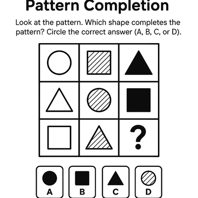 Pattern Completion Puzzle thumbnail