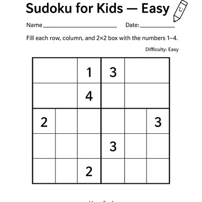 Sudoku Puzzle thumbnail