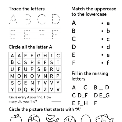 Alphabet Activity Worksheets Activity Sheet thumbnail