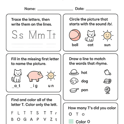 Phonics Worksheets Activity Sheet thumbnail